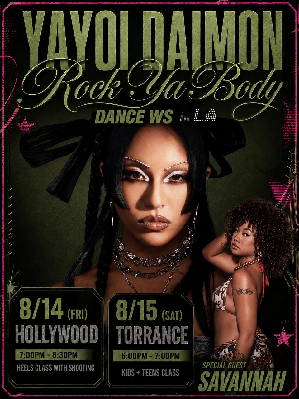 "ROCK YA BODY" DANCE WORKSHOP IN LOS ANGELES